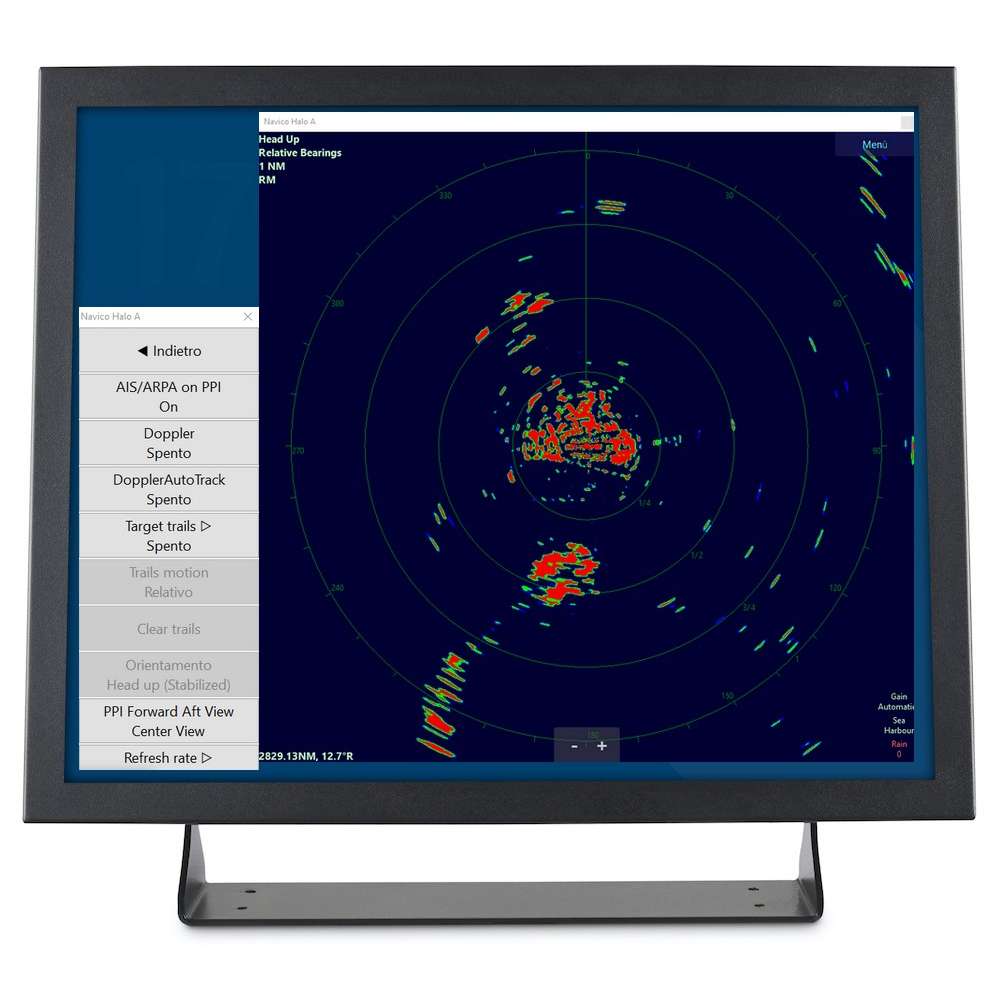 sistema radar HALO 20 / 20+ con display touch